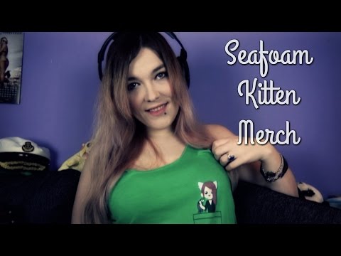 ☆★ASMR★☆ Seafoam Kitten Merch | Lots of fabric sounds & rambles