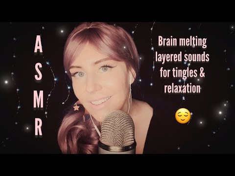 ASMR Layered sounds for brain melting tingles & sleep 💤 #asmr #asmrsleep #asmrtingles #fypシ #relax