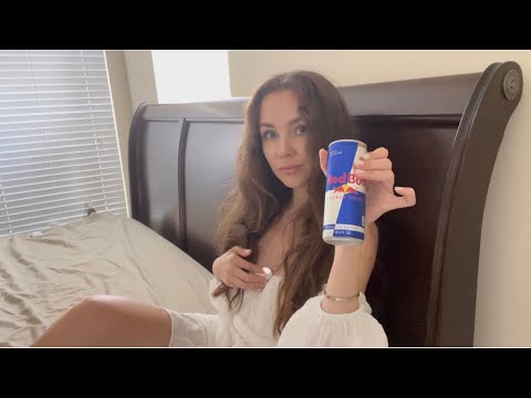 ASMR | HEARTBEAT DURING DRINKING RED BULL