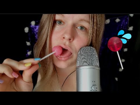 ASMR | INTENSE Lollipop Mouth Sounds🍭Whispering, Tingly.