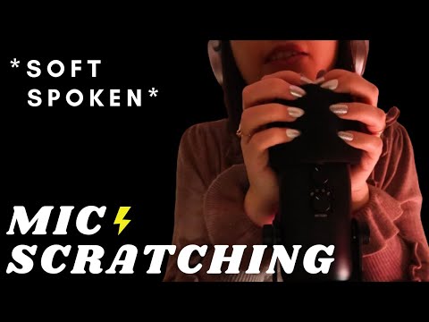ASMR - FAST AND INTENSE MIC SCRATCHING with FOAM COVER | Soft Spoken 😍