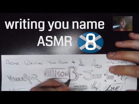 ASMR Writing your name 8