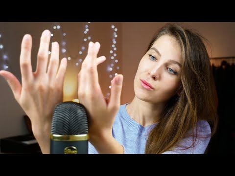 ASMR | HAND SOUNDS | Fast and Aggressive + Rambles [ finger fluttering, hand movements, Plucking ]