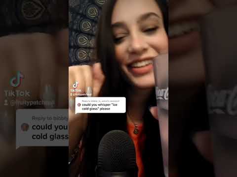 ASMR Word Repitition & Tapping "Ice Cold Glass"