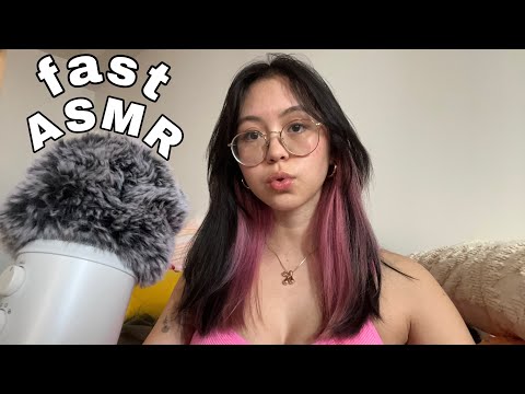ASMR Fast Aggressive Hand Sounds, Mouth Sounds, Lipgloss & Assorted Triggers