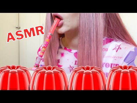 ASMR EATING SOUNDS | Frozen Jelly Sticks 🍓