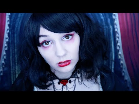 ASMR 💋 VAMPIRE GIRLFRIEND DRINKS YOUR BLOOD ⚰️ KISSES, BLOOD SLURPING, HAIR PLAY, FIREPLACE SOUNDS