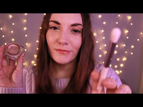 [ASMR] Putting Makeup on You | Very Close Up Whispering | Personal Attention