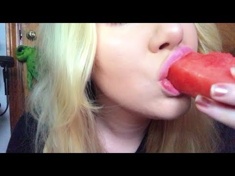 {ASMR} Slurping On Watermelon *UP CLOSE EXTREME MOUTH SOUNDS*