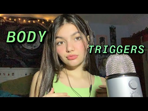 ASMR | Body Triggers (Fast & Aggressive) Mouth Sounds, Shirt & Skin Scratching, Hair Scrunching, +