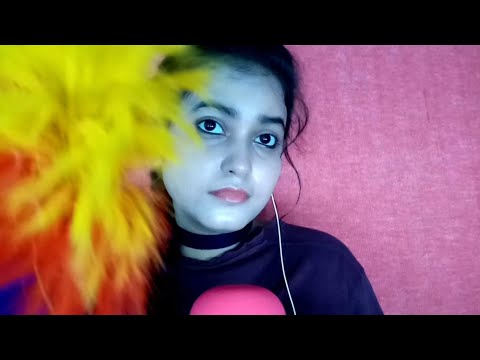 ASMR Brushing You With Different Brushes & Inaudible Whispering