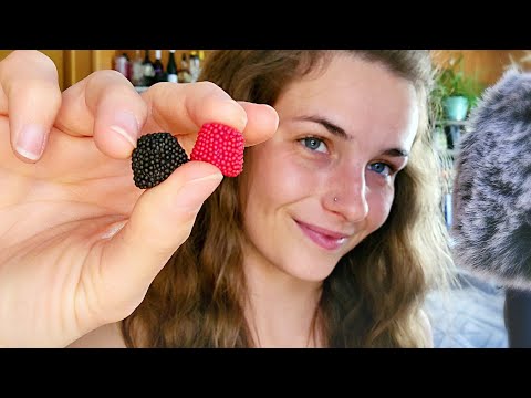 ASMR | Eating Jelly Belly Raspberries and Blackberries 🍇