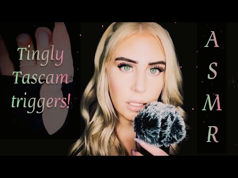 ASMR ✨ Tingly tascam sounds (mouth sounds, hand movements, slime ball) ✨ Relax 😌 #asmrtingles