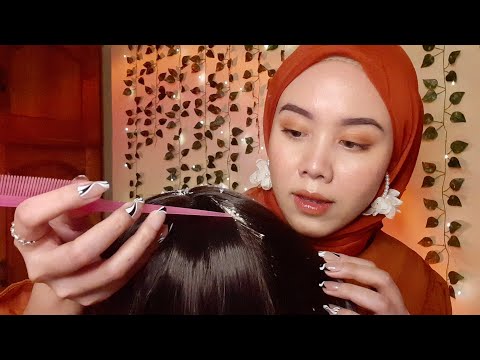 ASMR Scalp Check & Dandruff Removal | Tingly Head Scratching ✨