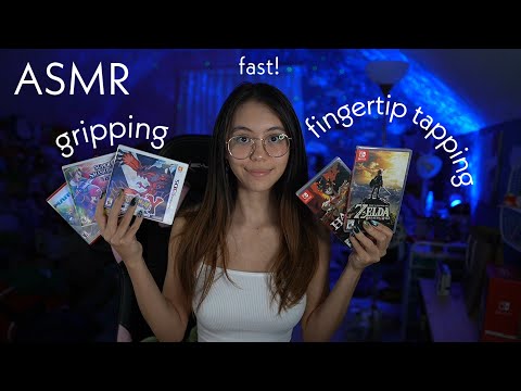 ASMR | Underrated Fast Aggressive Triggers: Fingertip Tapping and Gripping (video game edition)