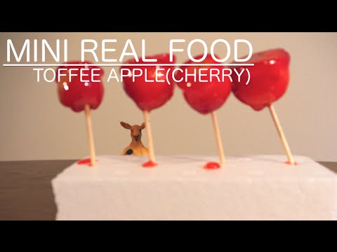 [音フェチ]ミニりんご飴をさくらんぼで作ってみた！[ASMR]Let's cook Miniature"Toffee apple(Cherry) [JAPAN]