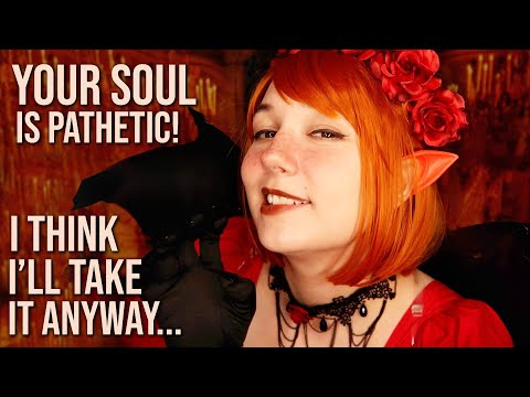 ASMR DEMON STEALS YOUR SOUL ROLEPLAY | Kisses, Focus on Me, Inaudible, Layered Triggers