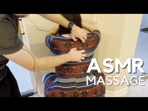ASMR Stress and Tension Relief through Back Massage, Back Trace, Tickle, and More | No Talking