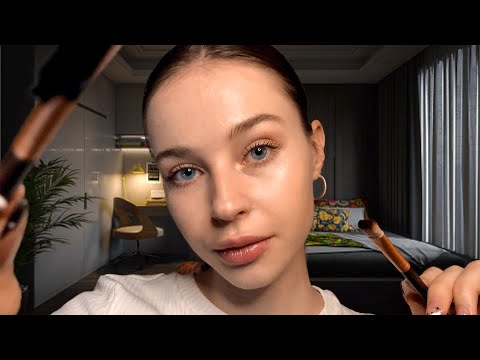 ASMR Friend Pampers You For Sleep 😴 | Makeup, Hair Brushing, Personal Attention & Bedtime Story