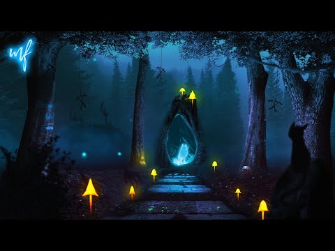 Spirit Fox Grove ASMR Ambience (mystical night in an enchanted forest)