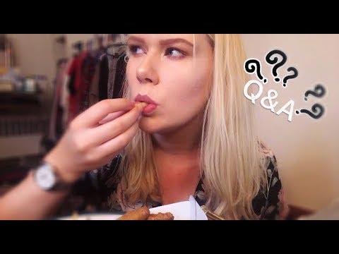 ASMR McDonald's Mukbang + Answering Your Questions! (Chewing Sounds)