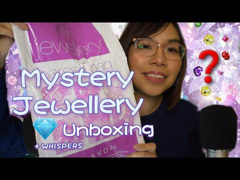 ASMR: MYSTERY JEWELLERY UNBOXING (Whispers + Mic Scratching)💎❔ [Binaural]