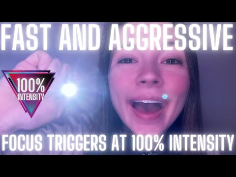 ASMR Fast and Aggressive Focus Triggers