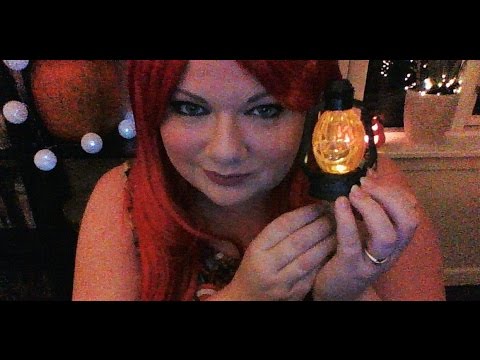 ASMR soft speaking while showing you some of my halloween things (+ tapping and mouthsounds)
