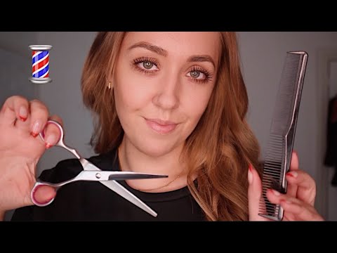 ASMR Barbershop Experience - Haircut and Shave Roleplay