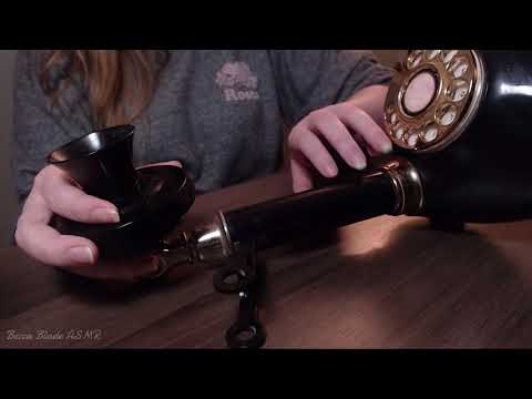 ASMR Fast Tapping/Scratching on Old Timey Phone -No Talking