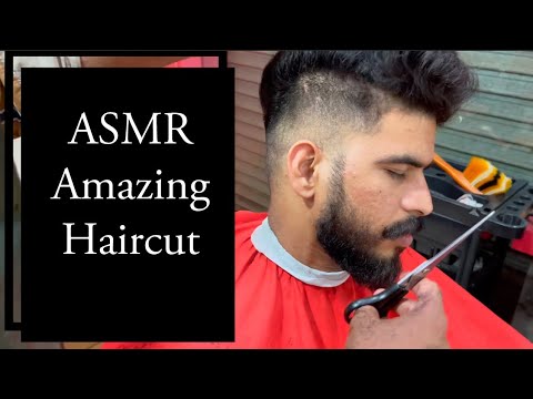 ASMR Relaxing Haircut | Barber Sameer | Professional Scissor And Trimmer Cuts✂