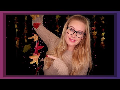 ASMR 🍂 Relaxing DIY 🍁 make a decorative CRINKLE LEAF CHAIN with me!!! (soft ear whispers)