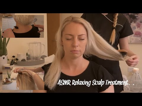 ASMR Relaxing Real Person Scalp Treatment | Massage, Brushing, Scaling and Oils (NO TALKING)