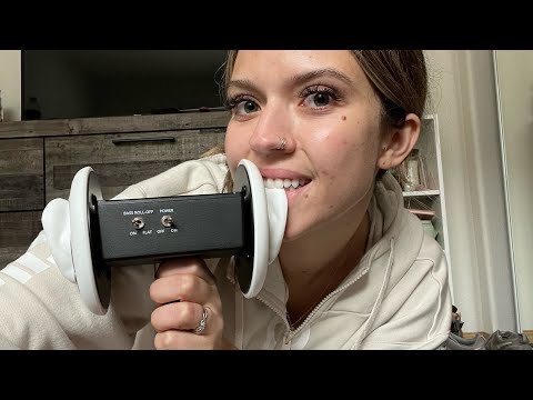 ASMR|3DIO EAR EATING-EATING YOUR EARS AND TAPPING ON THEM
