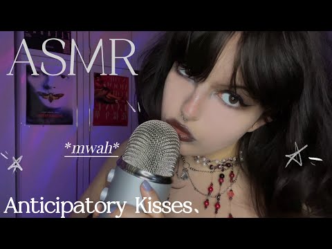 ☆ Breathy Kisses ASMR | Anticipatory Whispers, Sleepy Hand Movements, Tingly Mouth Sounds ☆
