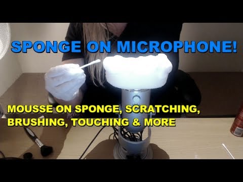ASMR | Sponge Mic, Latex Gloves, Mousse, Scratching, Brushing sounds ((NO TALKING)) Intense sounds