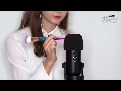 ASMR Scratching the microphone with brush handle ✨ Super Tingly & Sleepy ✨ No Talking