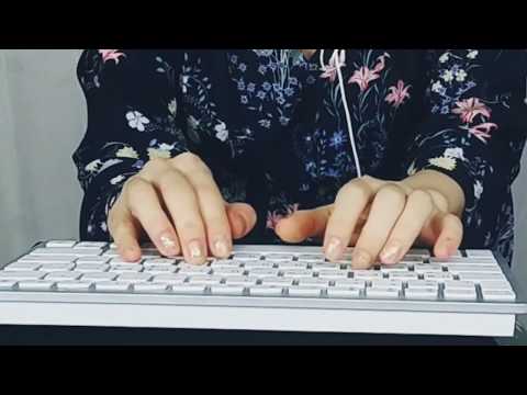 sleep ASMR  日本語 キーボードタイピング 키보드 타이핑 Keyboard typing