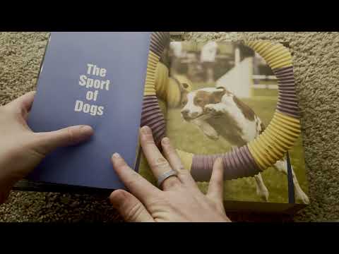 ASMR flip through AKC The Complete Dog Book American Kennel Club 🐶 🐩 🐕