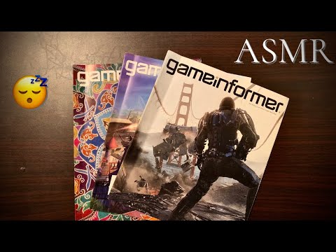 [ASMR] page turning through old gaming magazines