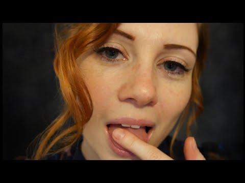 ASMR - Slow Finger Licking and Trigger Words Tracing