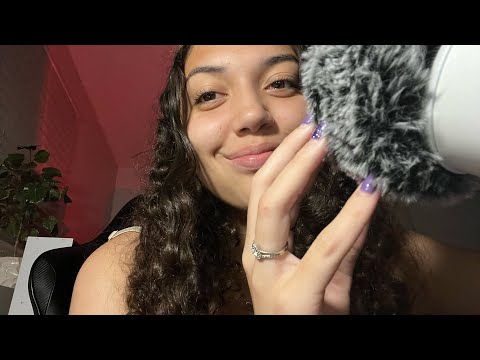 ASMR Fast and Aggressive mic scratching, rubbing, & swirling with fluffy cover 🎙️
