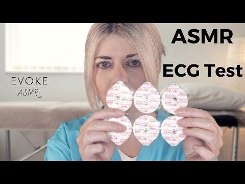 ASMR ECG Test - Medical (Sticky Electrodes, Soft Spoken/Whispers, Personal Attention, Gloves)