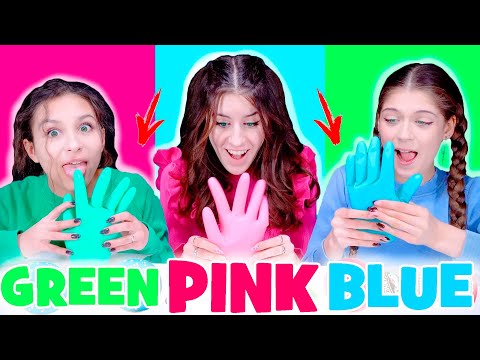 ASMR Pink Candy VS Green Candy VS Blue Candy Mukbang