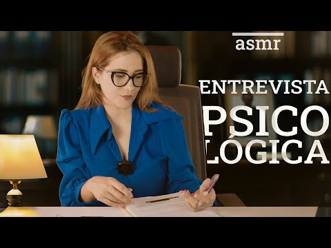 Asmr en español roleplay para dormir ENTREVISTA PSICOLÓGICA