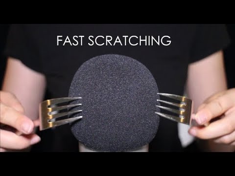 ASMR Fast Mic Scratching with Sharp Objects (No Talking)