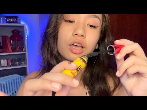 ASMR ~ FAST and AGGRESSIVE Makeup Application | Some Mouth Sounds | Loads of Tongue Clicking 💋💄