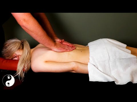 ASMR Relaxing Back Massage for Deep Sleep [No Talking][Relaxing Music]