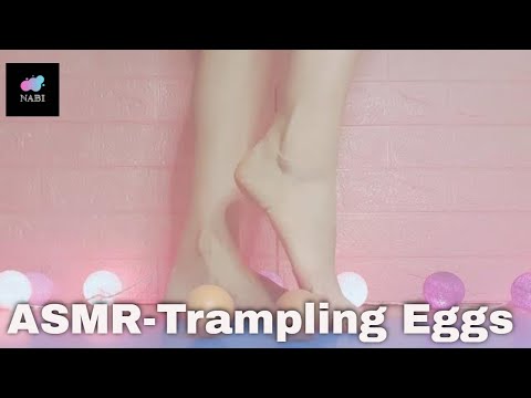 ASMR:: Trampling::Egg satisfying sounds:: 계란 밟는 소리