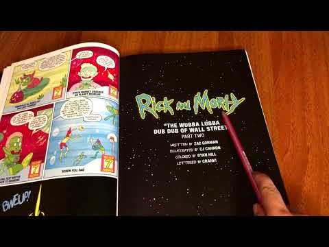 ASMR READING RICK AND MORTY BOOK (PART 2)